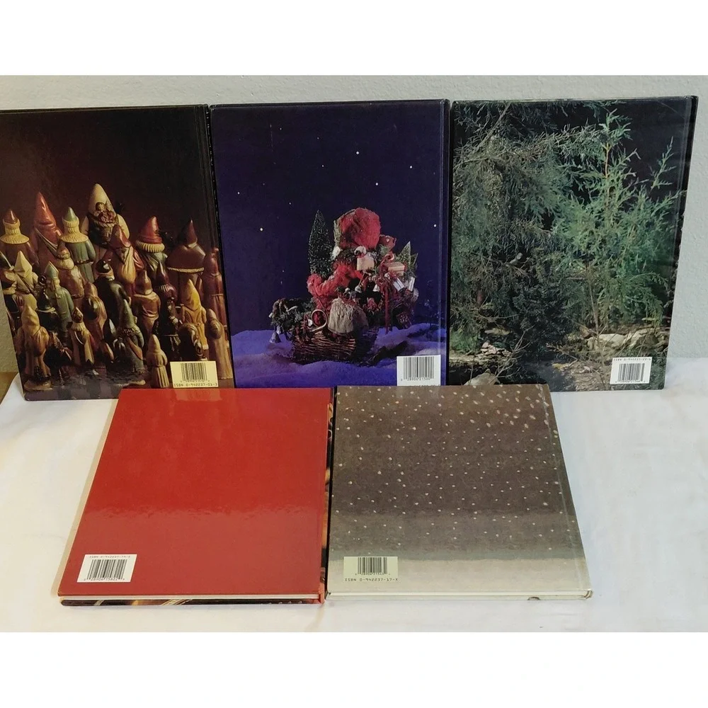 Leisure Arts The Spirit of Christmas Lot of 5 Books 1 2 6 7 + Cookbook HC